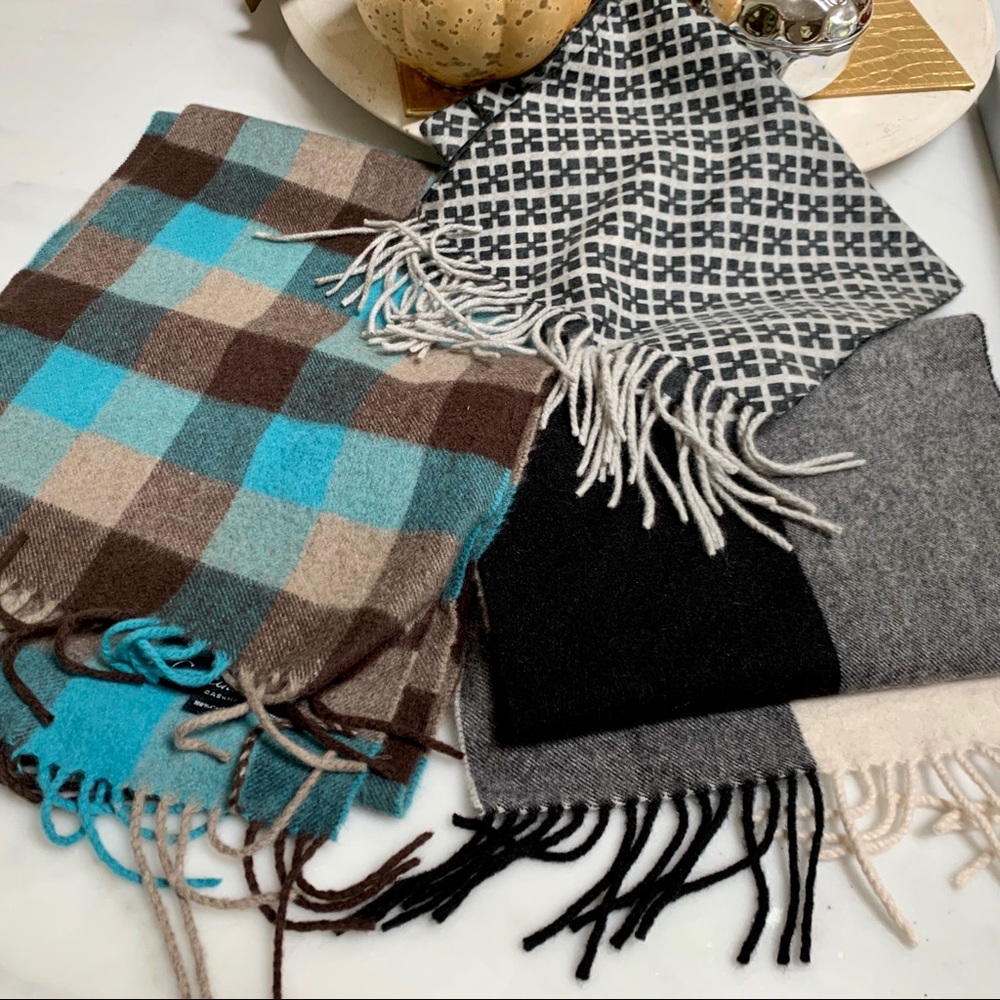 Cashmere scarves (3), sold separately